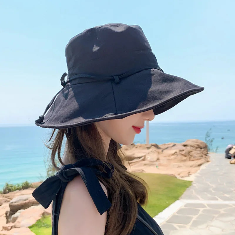 Ulvly Packable Wide Brim Bucket Hat