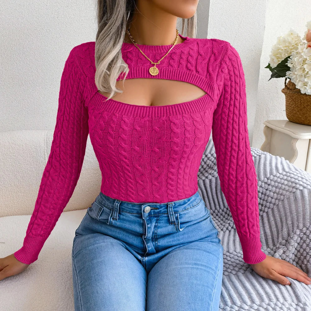 Ulvly Hollow-Twist Sweater