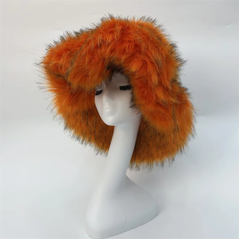Ulvly Winter Plush Bucket Hat with Earflaps