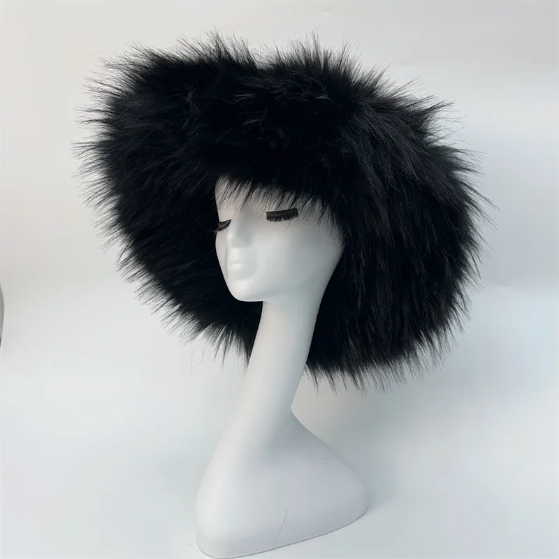 Ulvly Winter Plush Bucket Hat with Earflaps