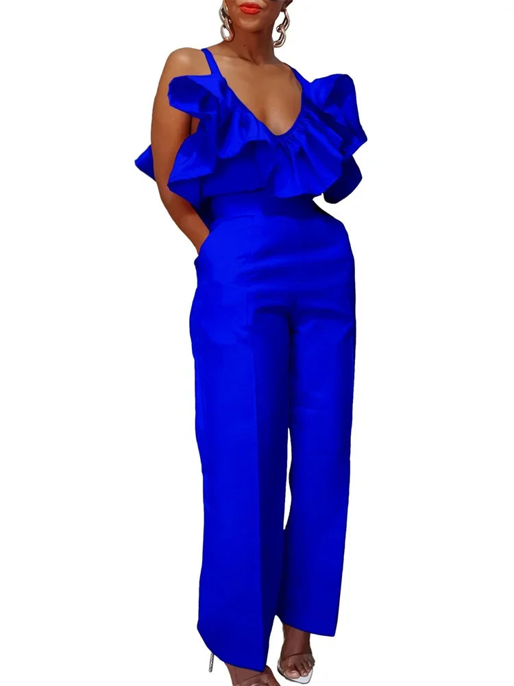 Ulvly V-Neck Two-Piece Suit – Summer Office Edition