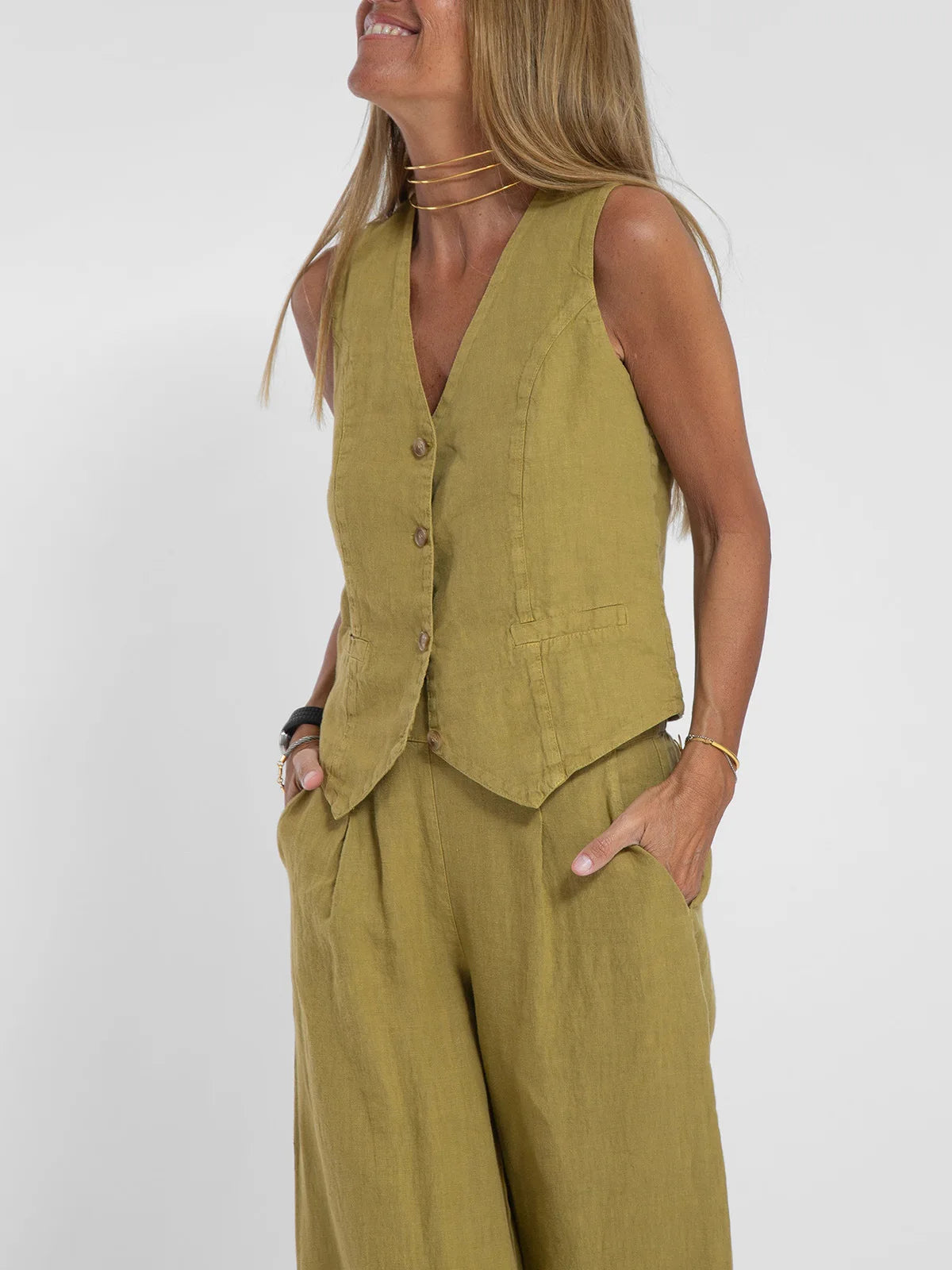 Ulvly Sleeveless Suit Set