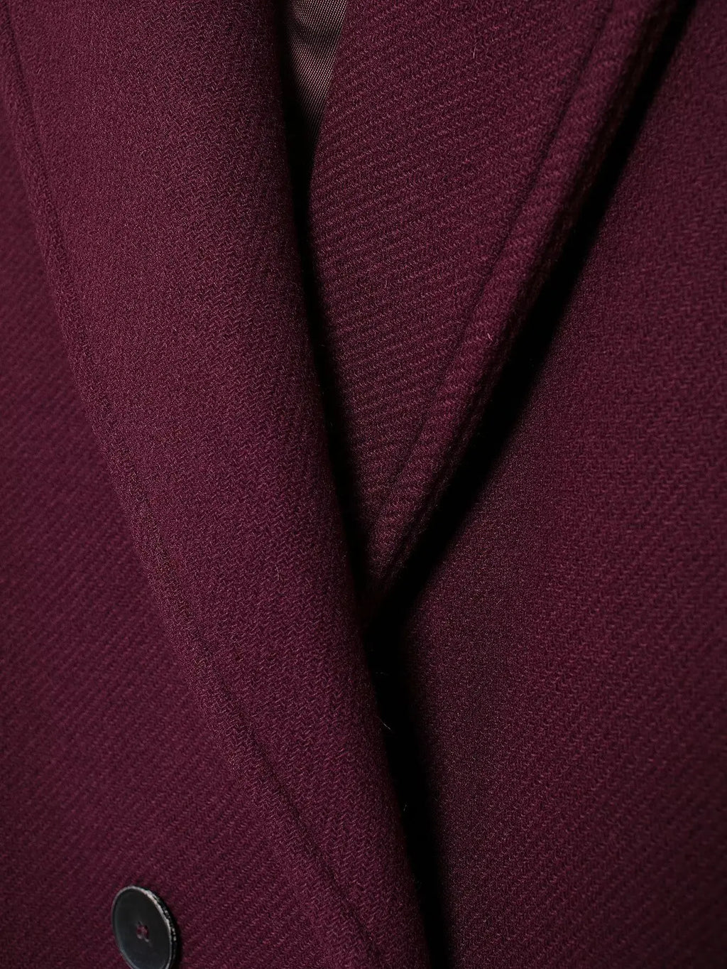 Ulvly Burgundy Wool-Blend Coat