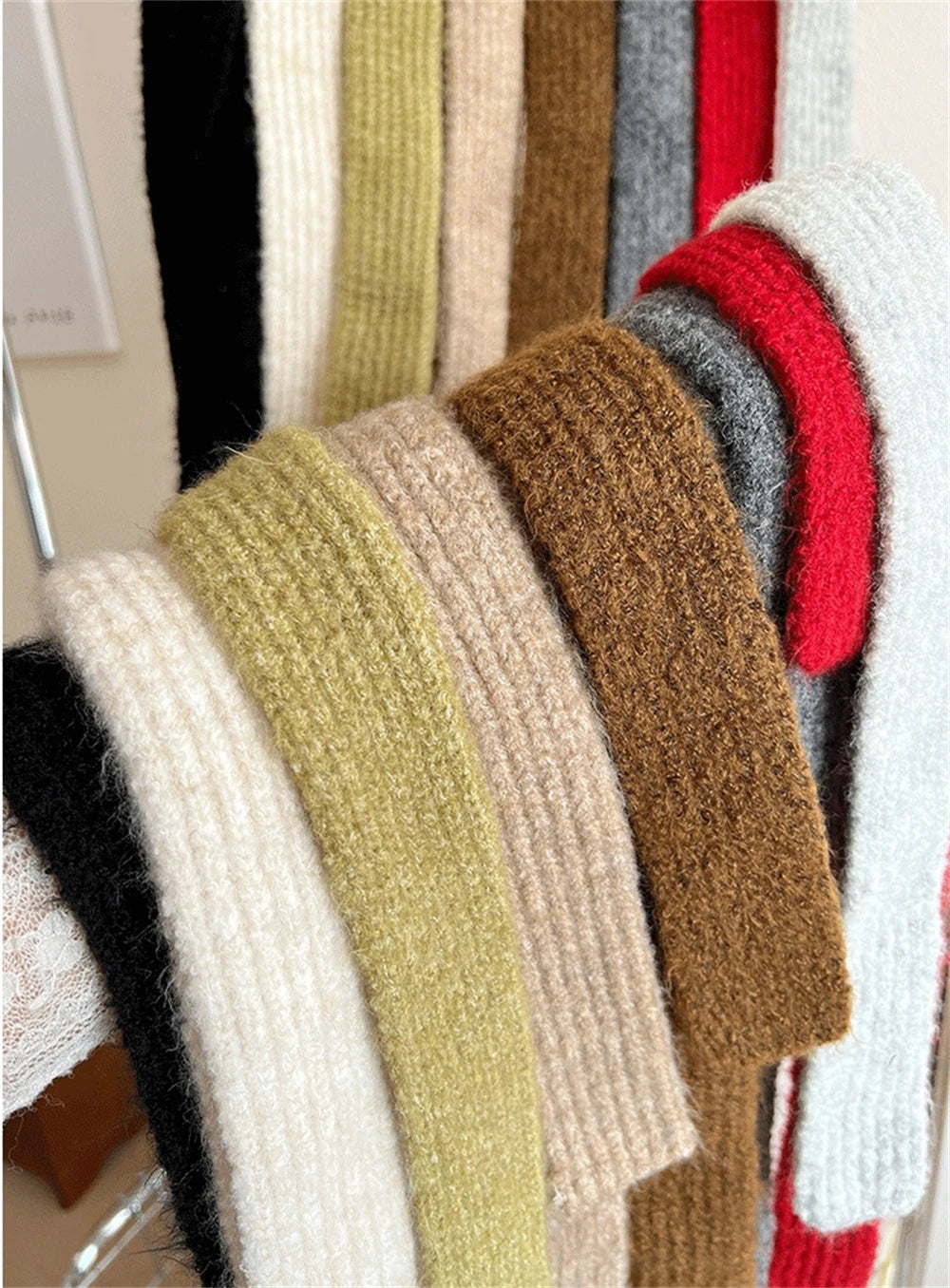 Ulvly Slim Mohair-Blend Knit Scarf
