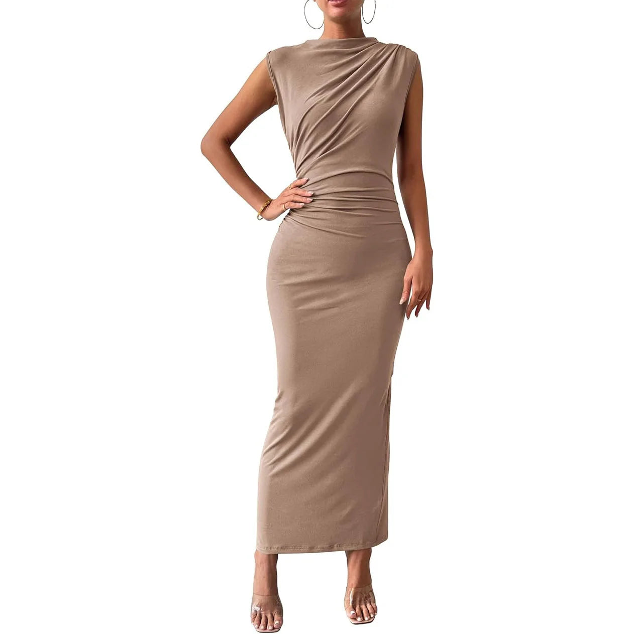 Ulvly Sleeveless Camisole Maxi Dress
