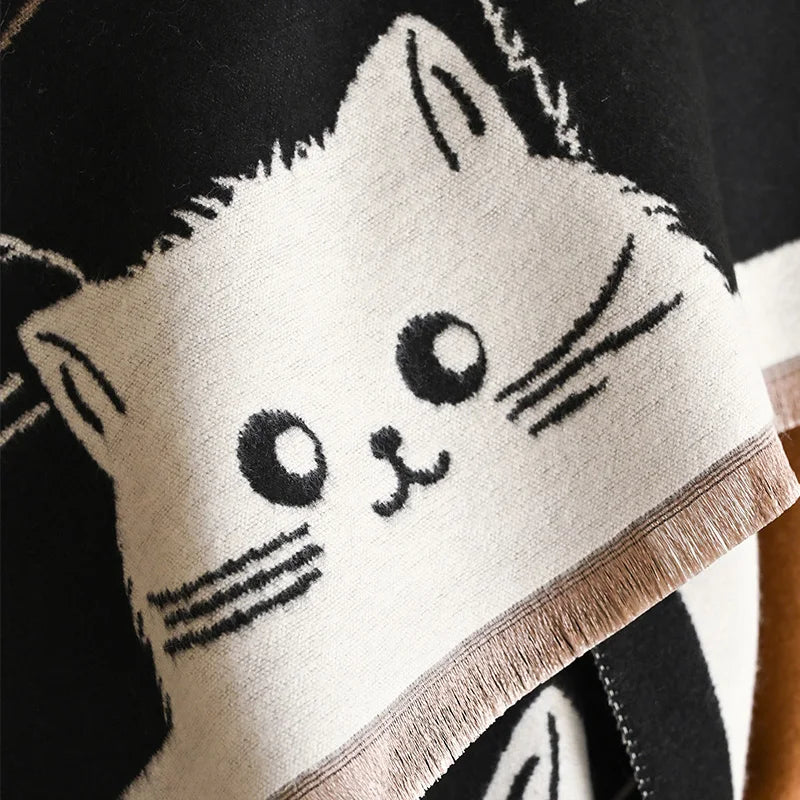 Ulvly Jacquard Cat Pashmina