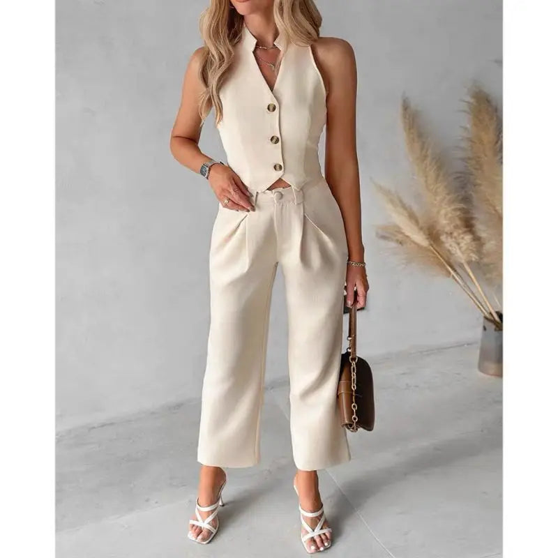 Ulvly Sleeveless Suit Set