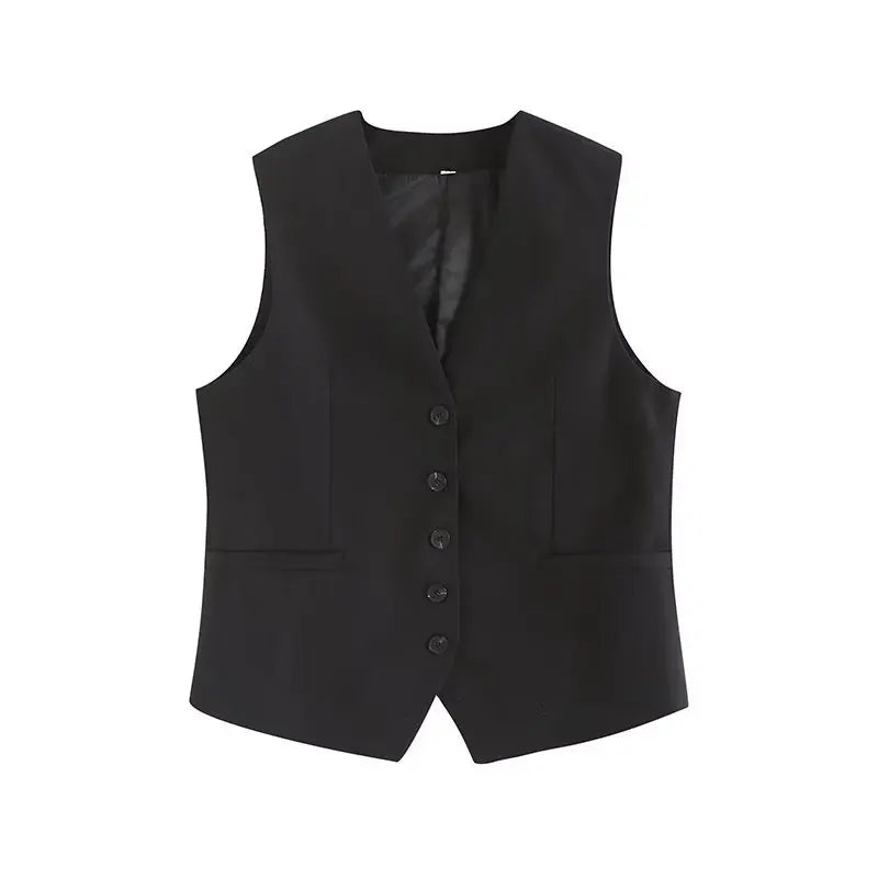 Ulvly Linen Vest &amp; Shorts Suit