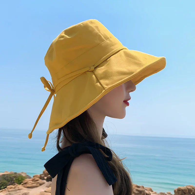 Ulvly Packable Wide Brim Bucket Hat