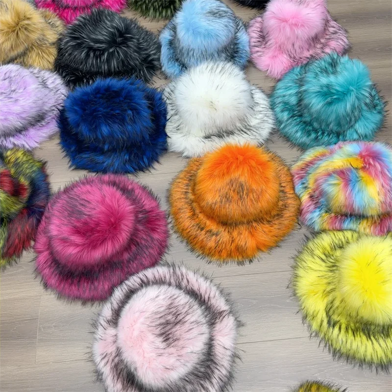 Ulvly Winter Plush Bucket Hat with Earflaps