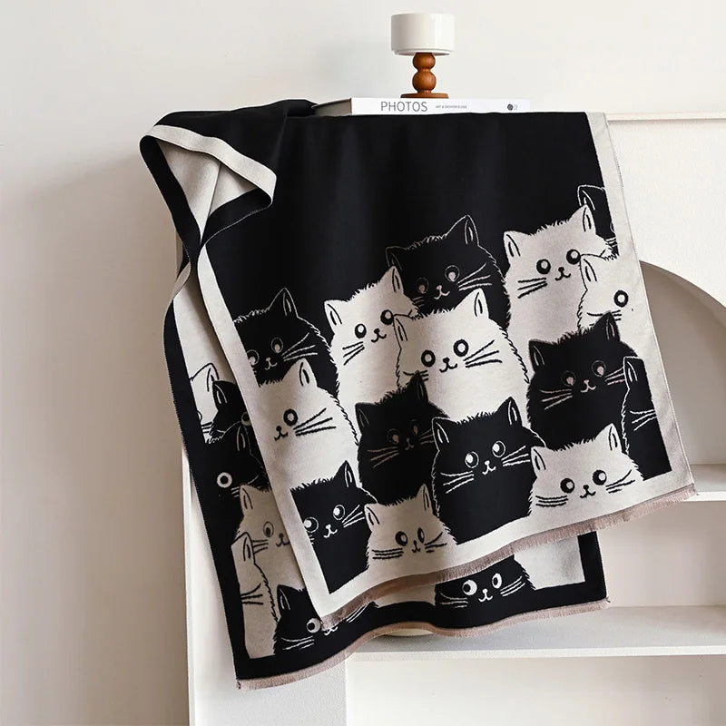 Ulvly Jacquard Cat Pashmina