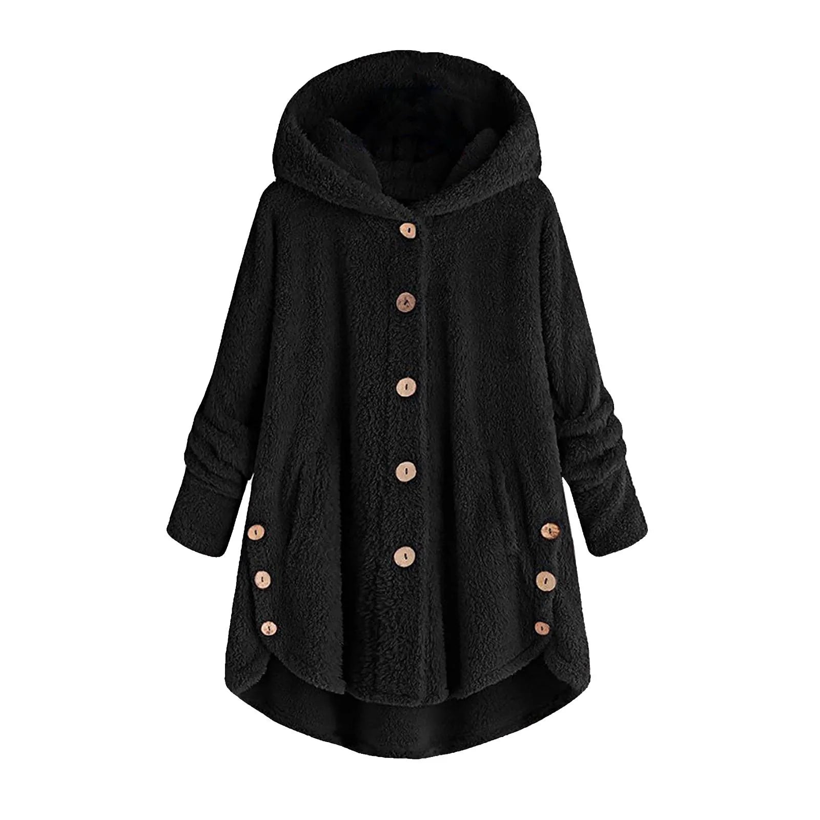 Ulvly Hooded Teddy Fleece Coat