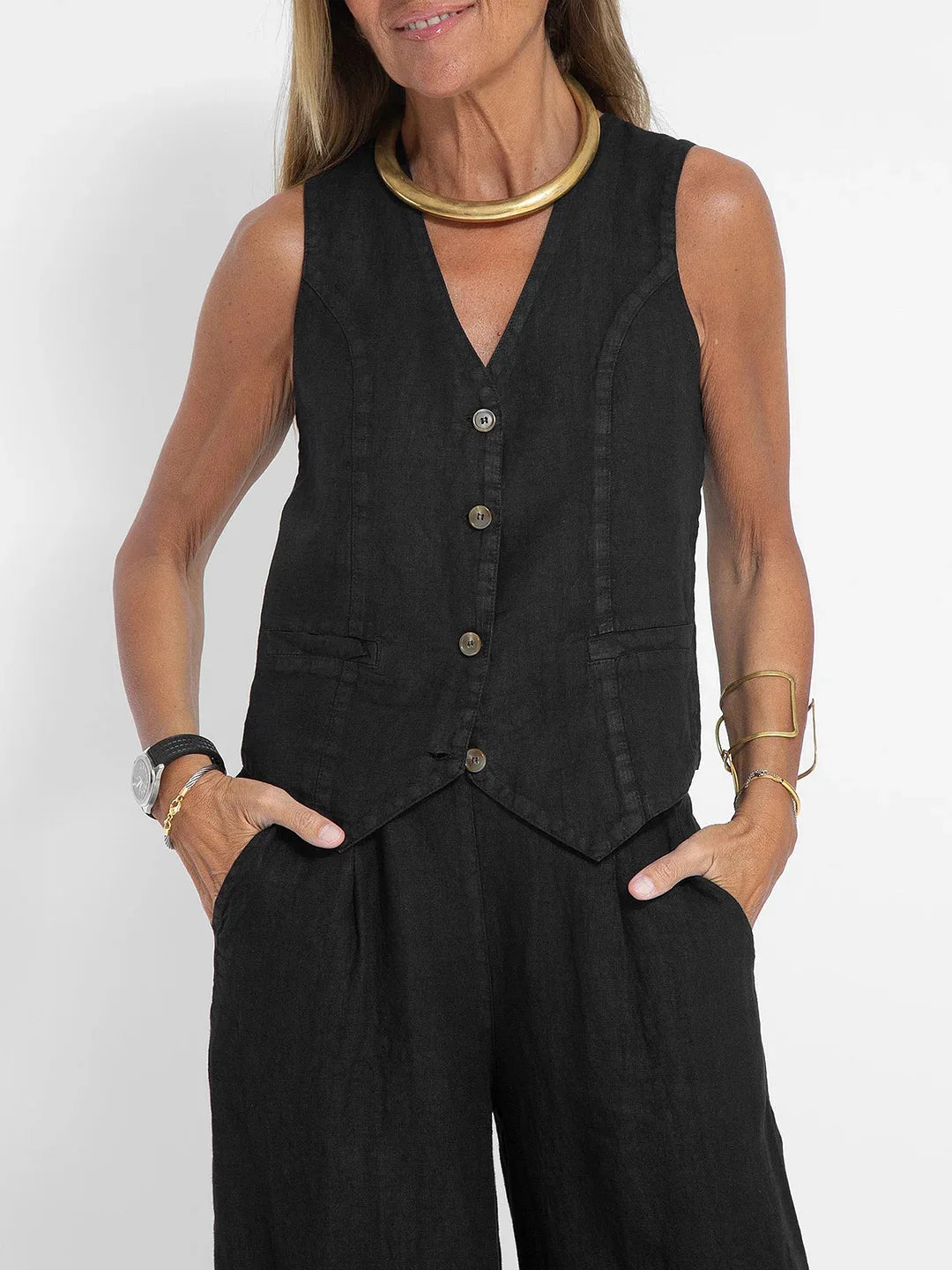 Ulvly Sleeveless Suit Set