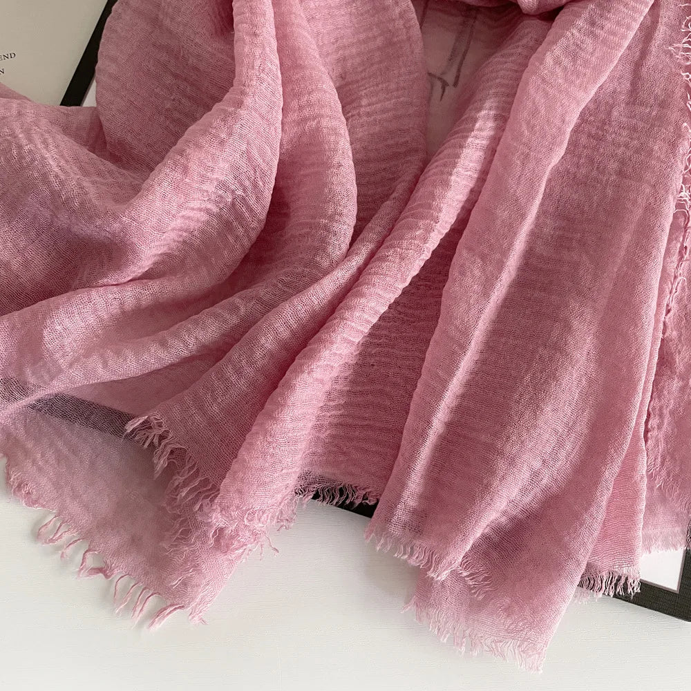 Ulvly Cotton-Linen Head Scarf
