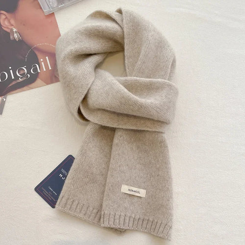 Ulvly 100% Wool Knit Scarf
