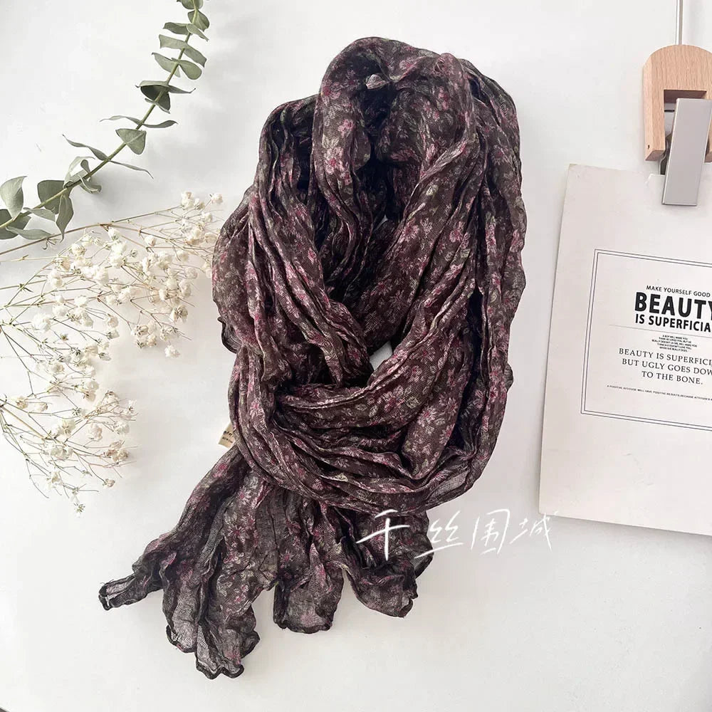 Ulvly Lightweight Floral Sunscreen Scarf