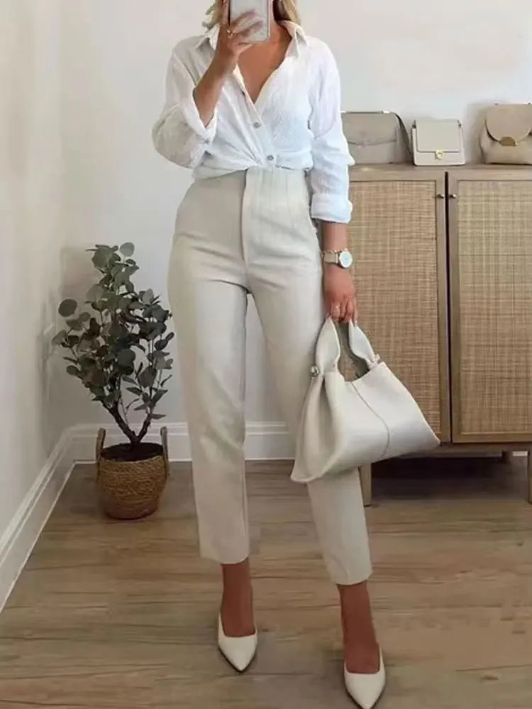 Ulvly High-Waist Ankle Trousers