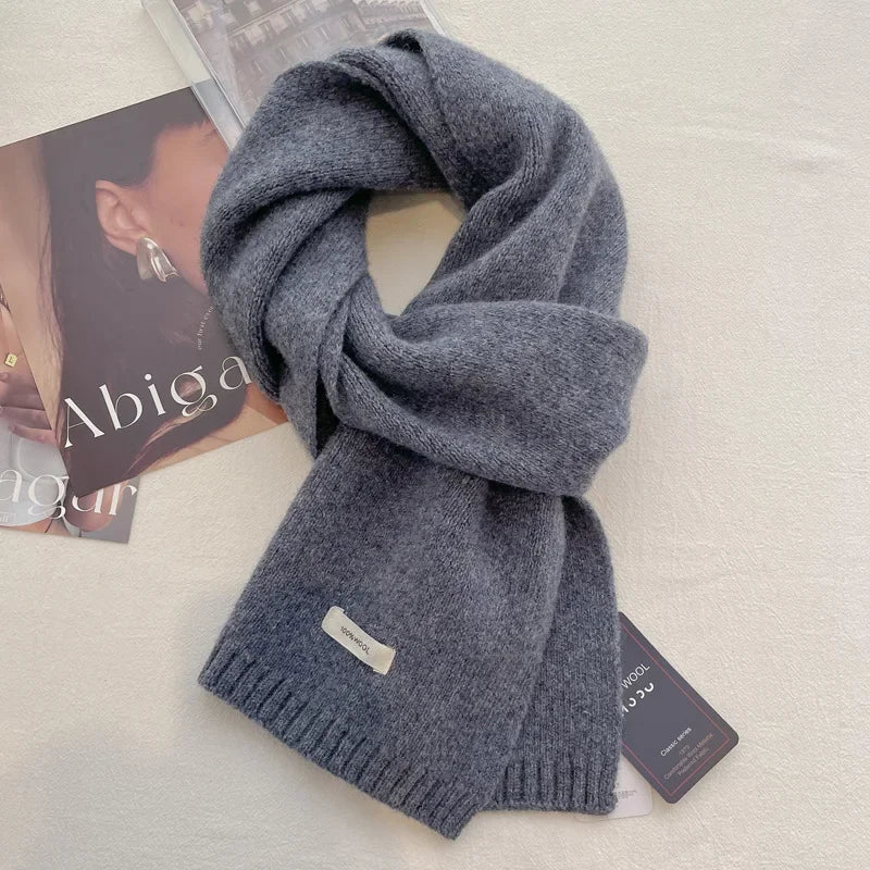 Ulvly 100% Wool Knit Scarf