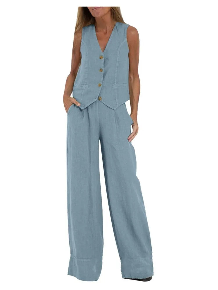 Ulvly Sleeveless Suit Set