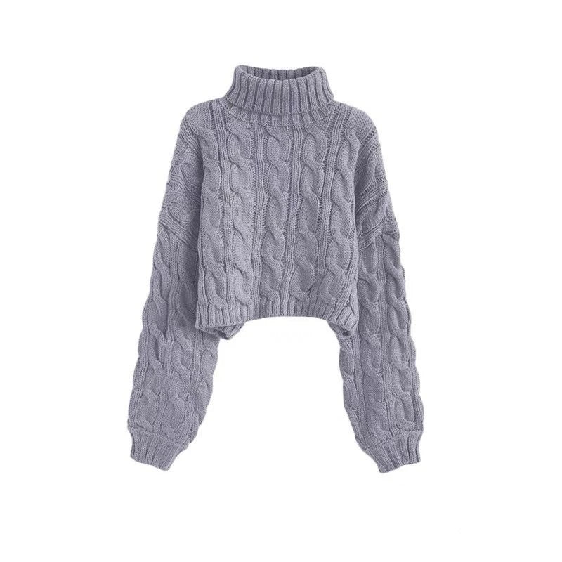 Ulvly Chunky Turtleneck Crop