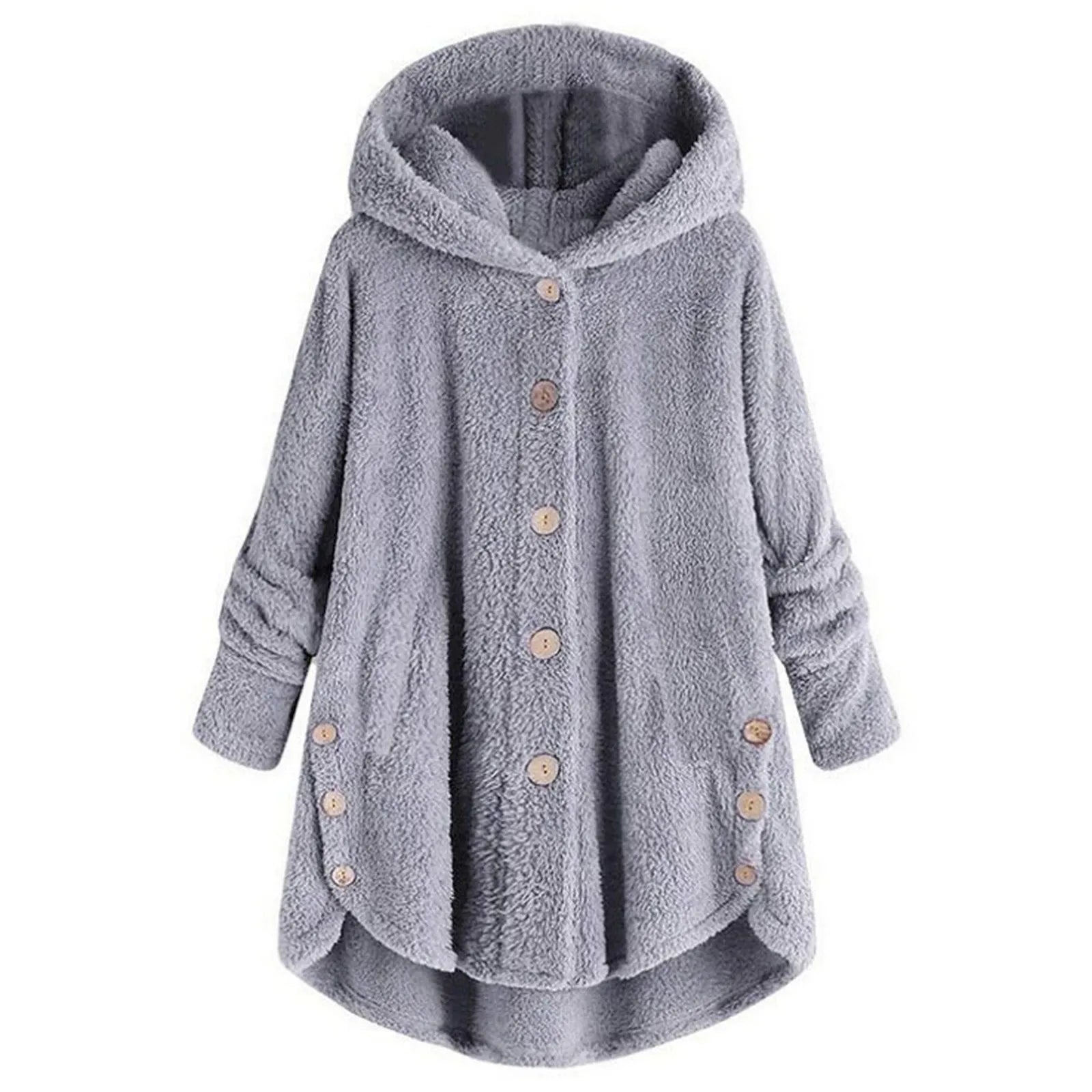 Ulvly Hooded Teddy Fleece Coat