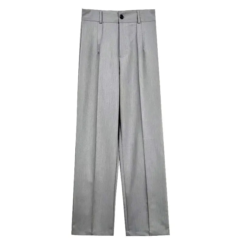 Ulvly High-Waist Straight Trousers