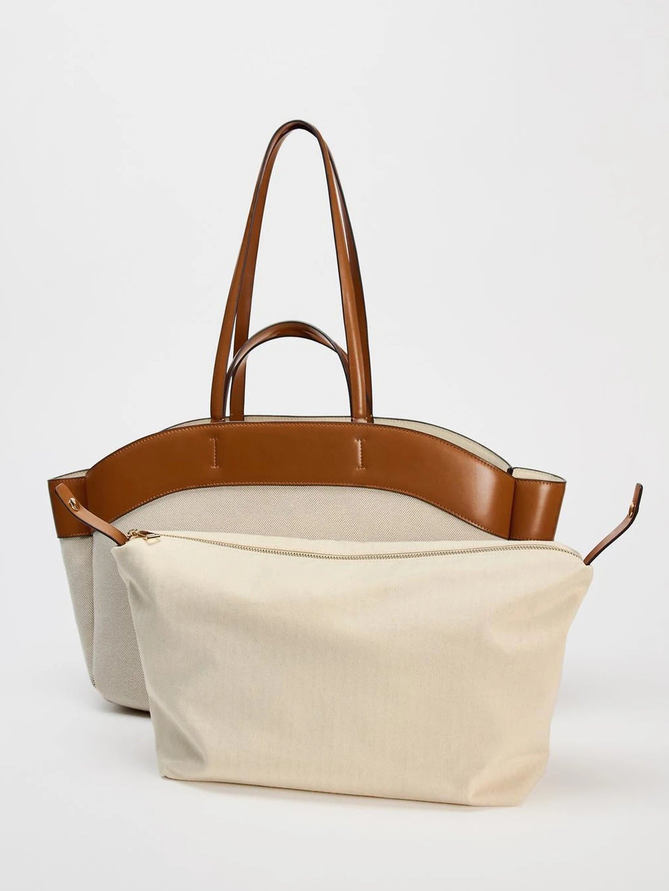 Ulvly Spliced Canvas Shoulder Bag