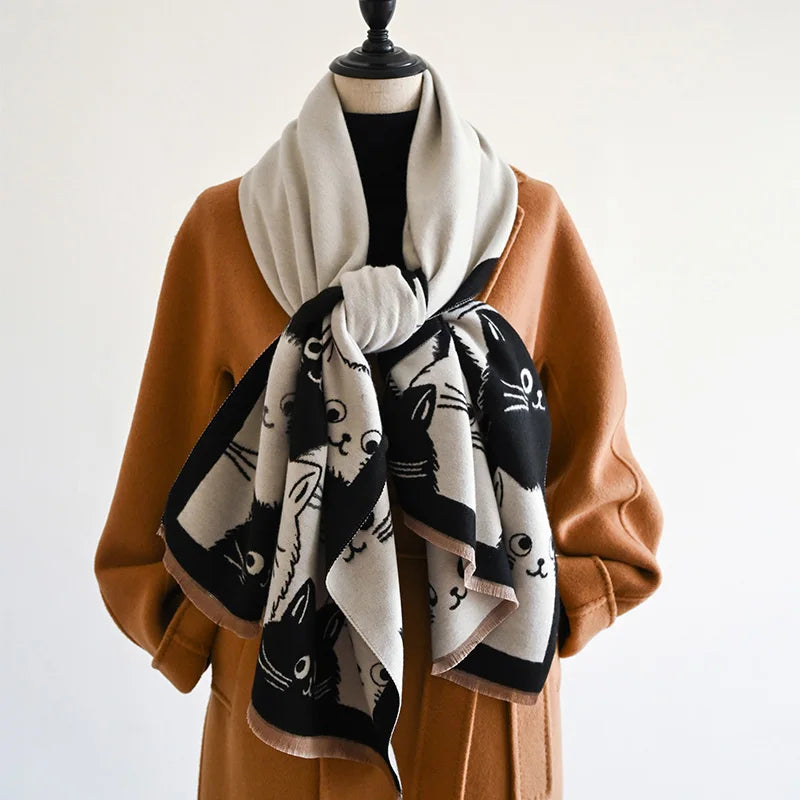 Ulvly Jacquard Cat Pashmina