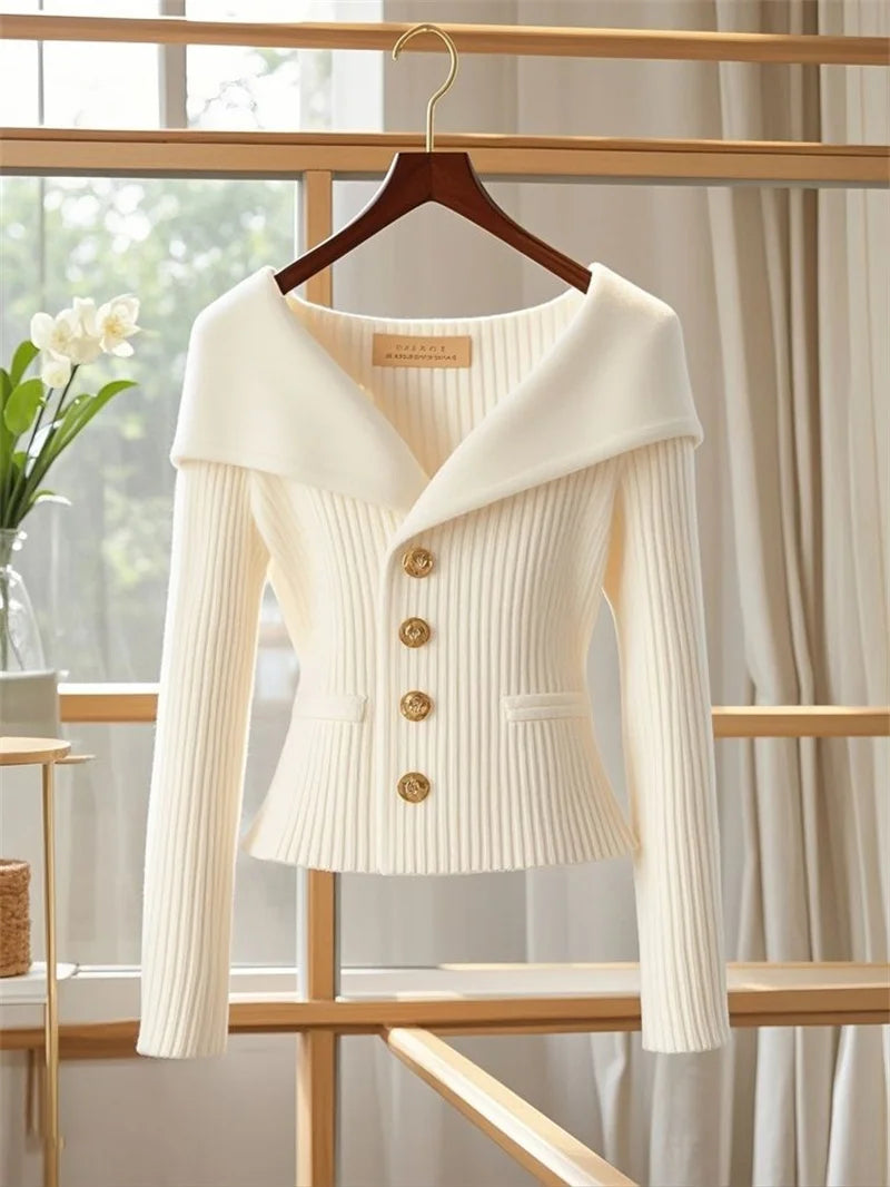 Ulvly V-Neck Slim Cardigan