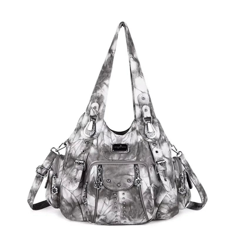 Ulvly Soft PU Leather Hobo Bag