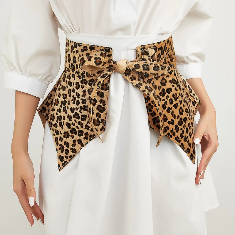 Ulvly Leopard-Print Dovetail Waist Cover