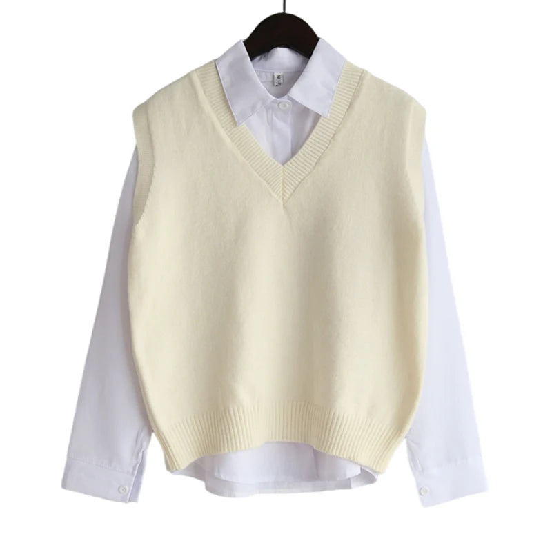 Ulvly V-Neck Knit Vest