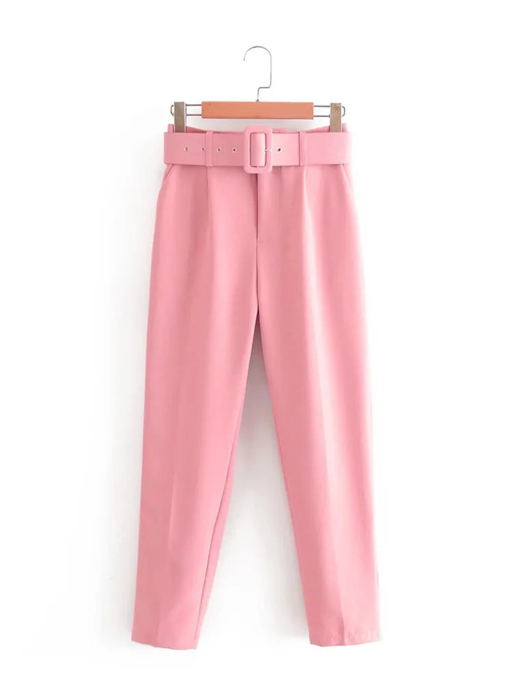Ulvly Belted Ankle Trousers