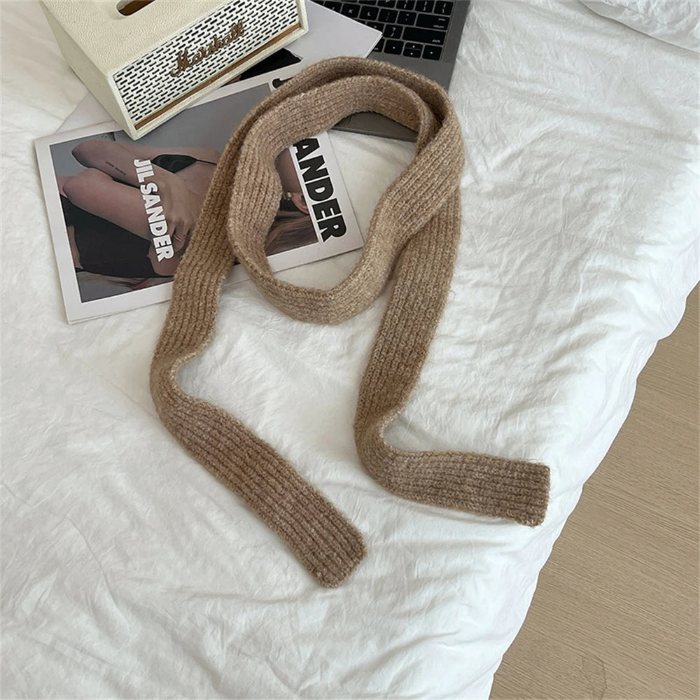 Ulvly Slim Mohair-Blend Knit Scarf