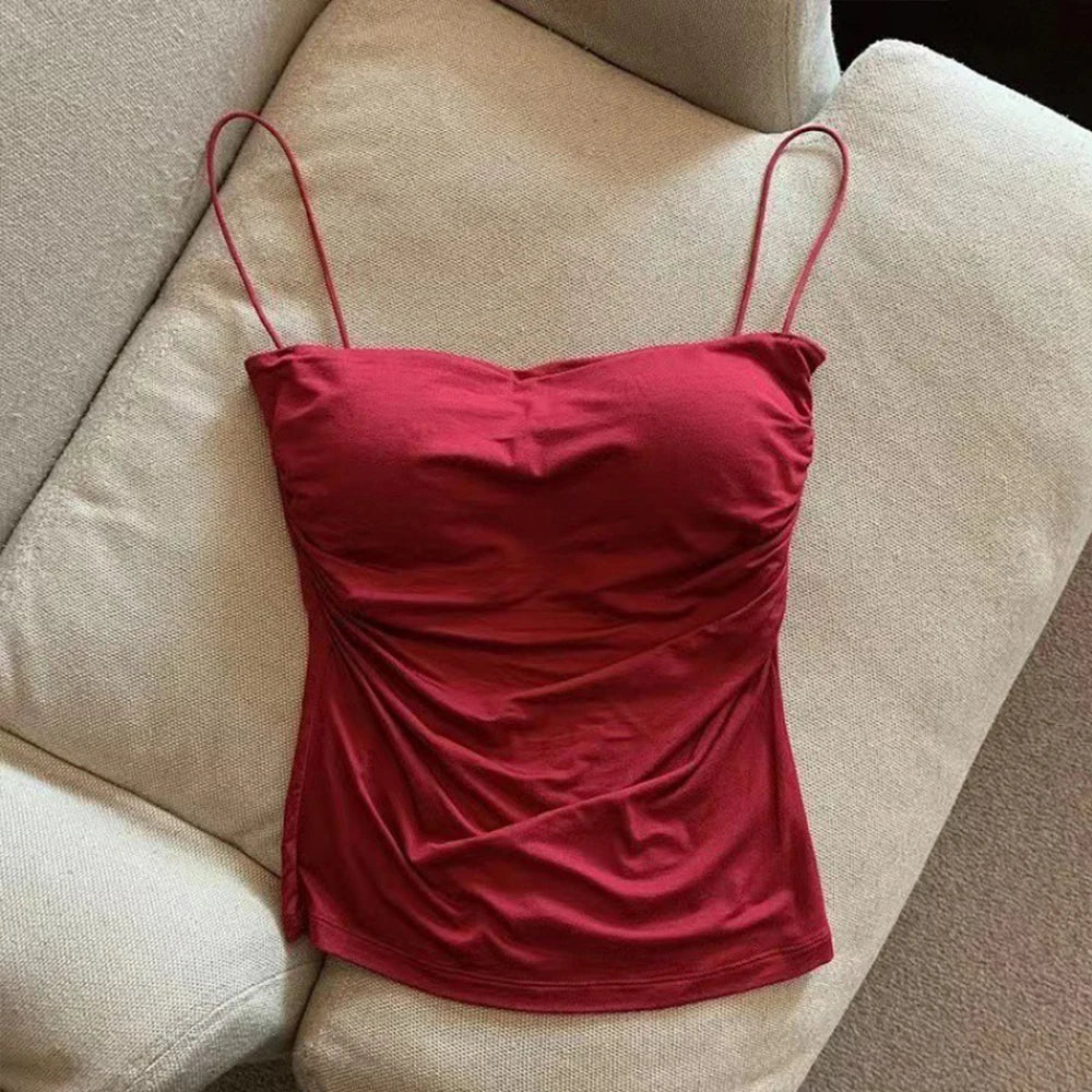Ulvly Cropped Camisole with Built-In Bra
