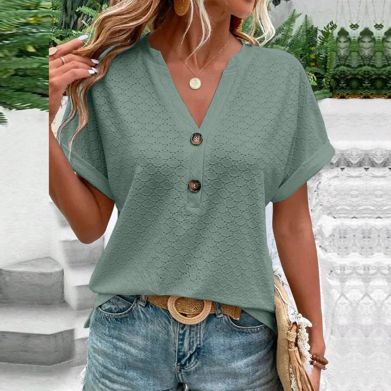 Ulvly Knit V Neck Shirt