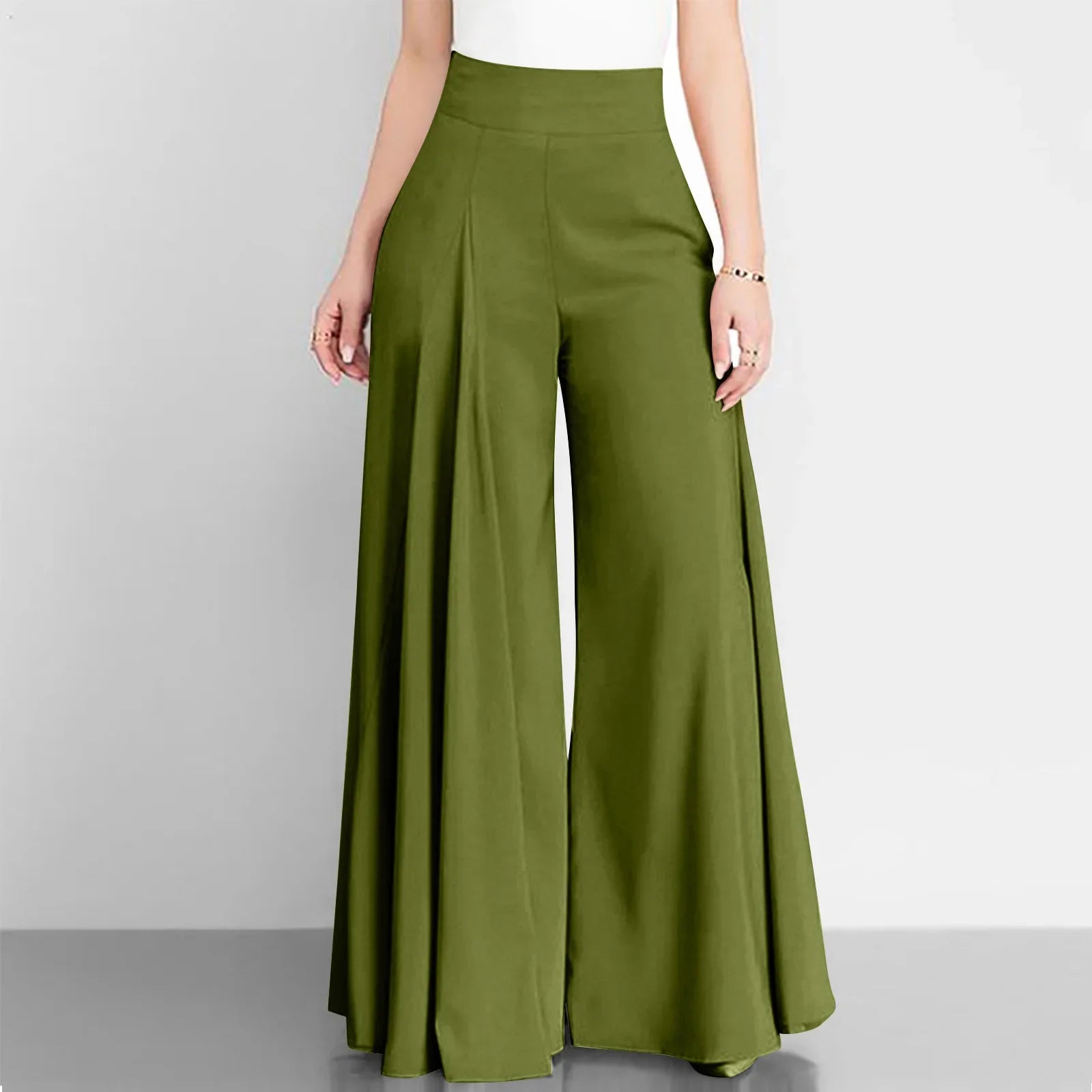 Ulvly High-Waist Wide-Leg Trousers