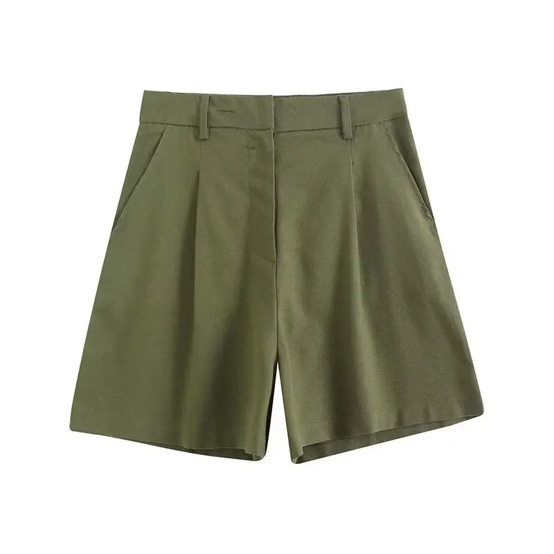 Ulvly Linen Vest &amp; Shorts Suit