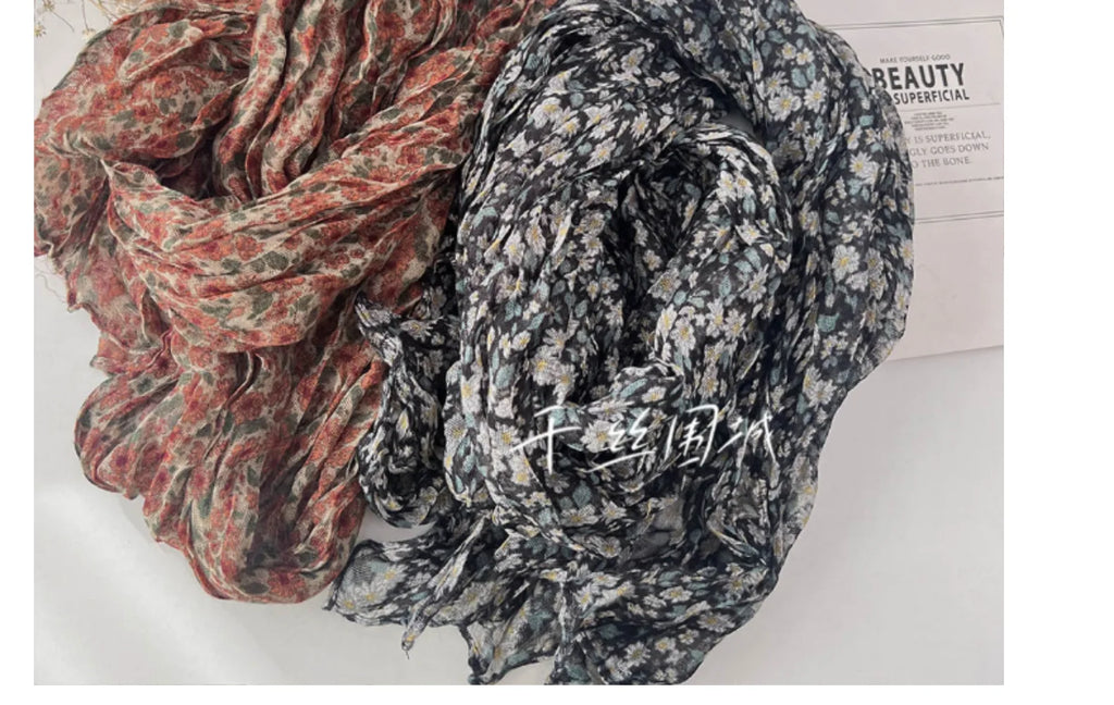 Ulvly Lightweight Floral Sunscreen Scarf