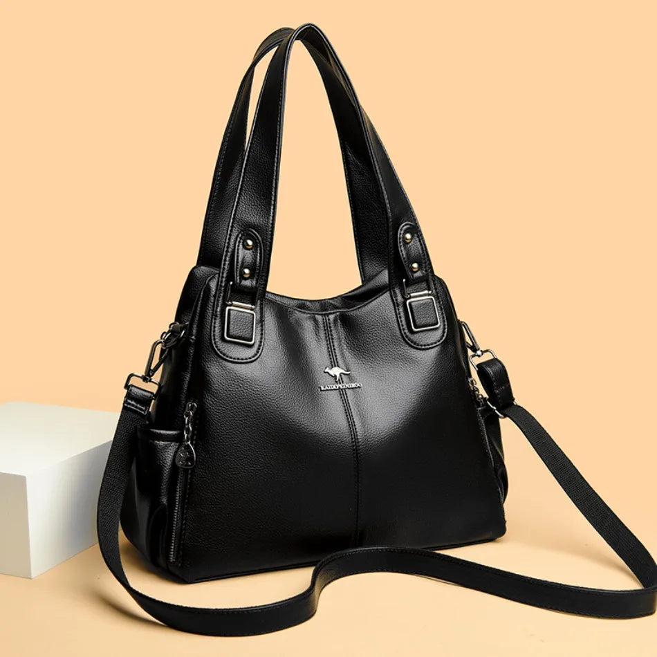 Ulvly Soft Leather Casual Tote