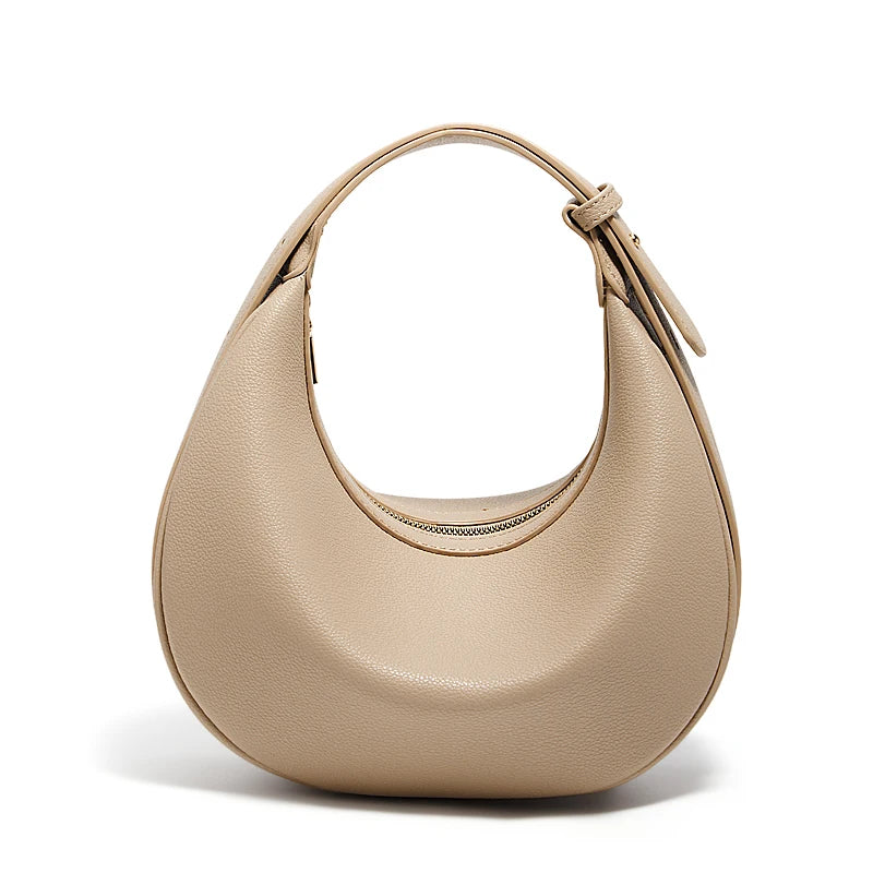 Ulvly Half-Moon PU Shoulder Bag