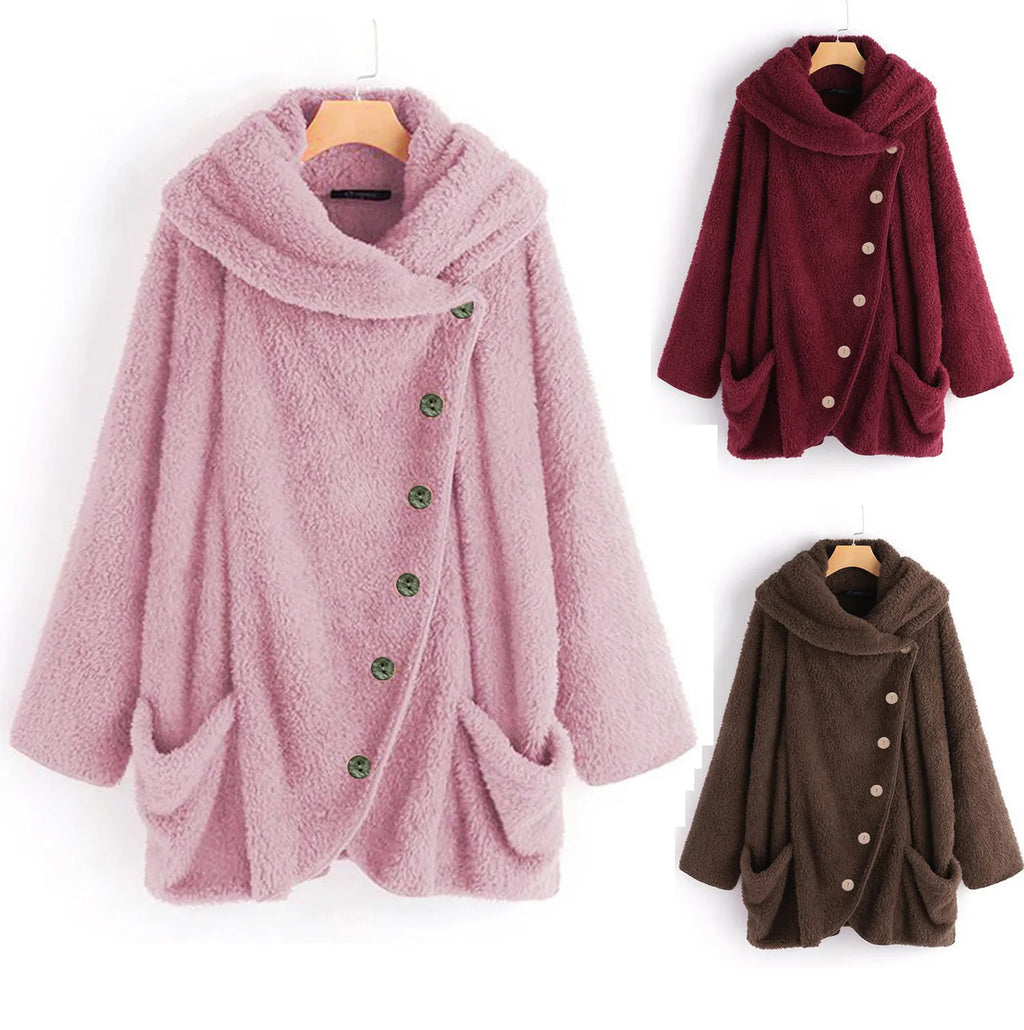 Ulvly Hooded Teddy Fleece Coat