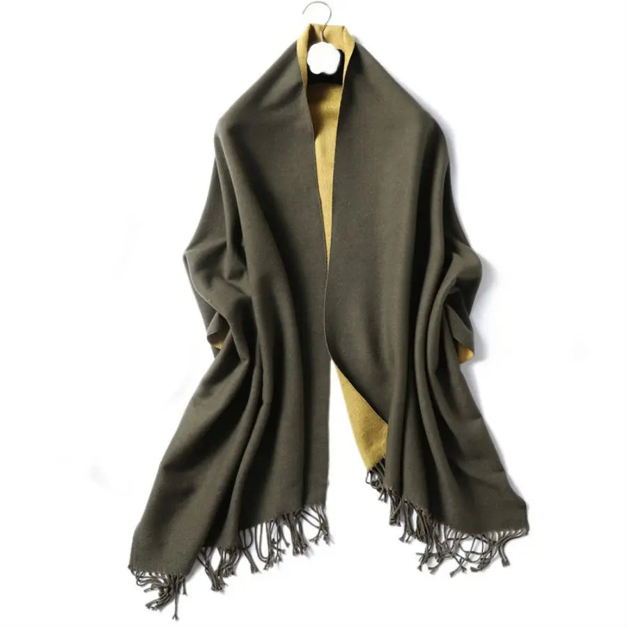 Ulvly Double-Sided Cashmere-Feel Scarf