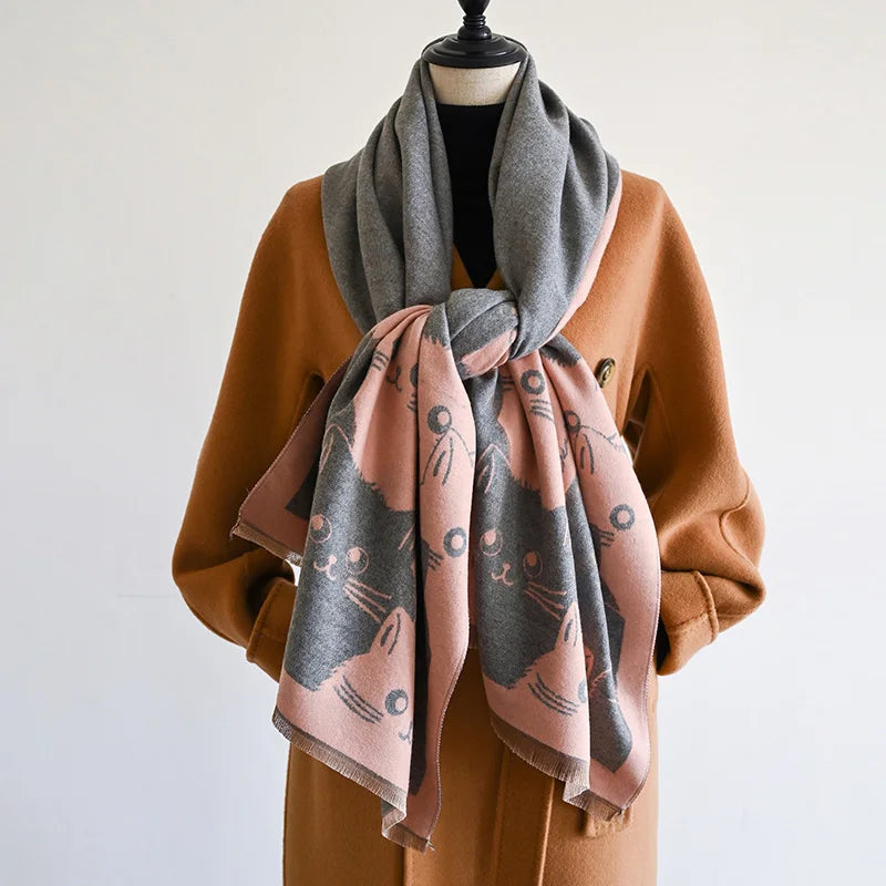 Ulvly Jacquard Cat Pashmina