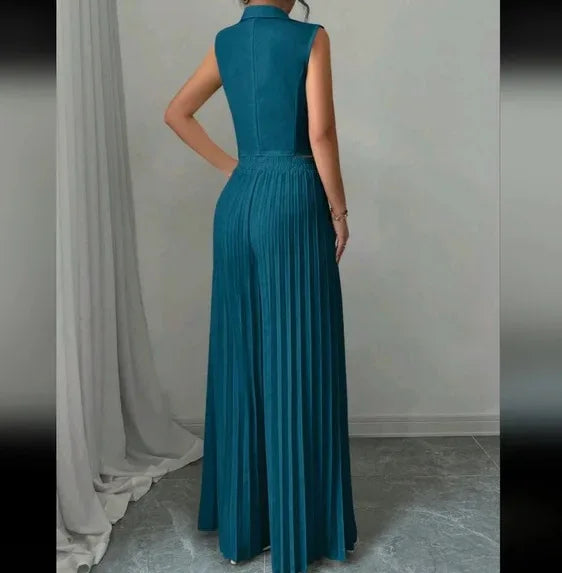 Ulvly Vest &amp; Wide-Leg Trousers Set