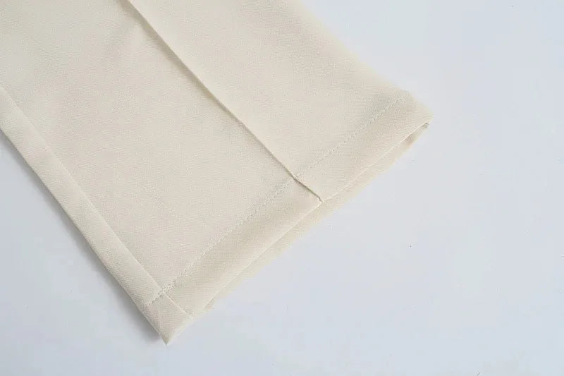 Ulvly High-Waist Straight Trousers