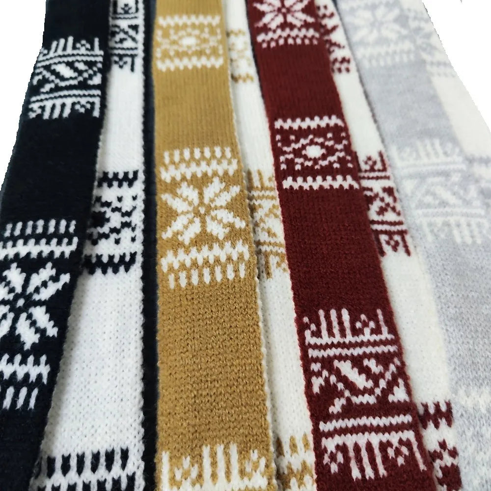 Ulvly Striped Plush Knit Scarf
