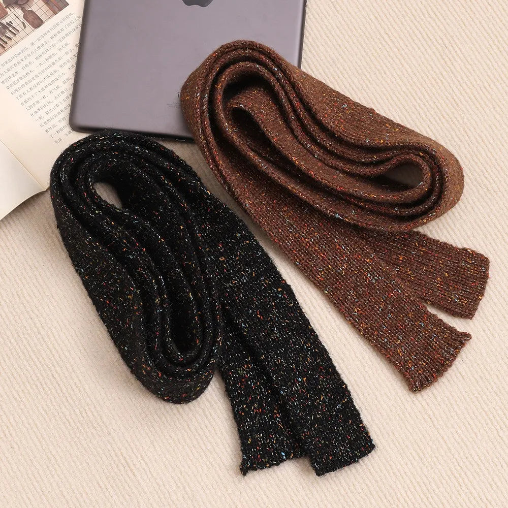 Ulvly Striped Plush Knit Scarf