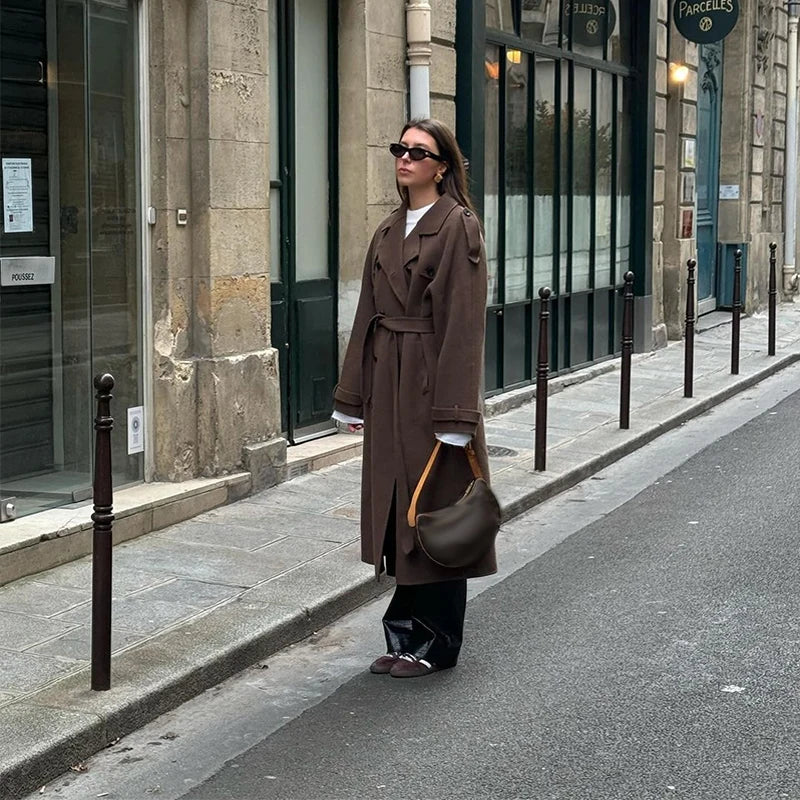 Ulvly Double-Breasted Wool-Blend Coat