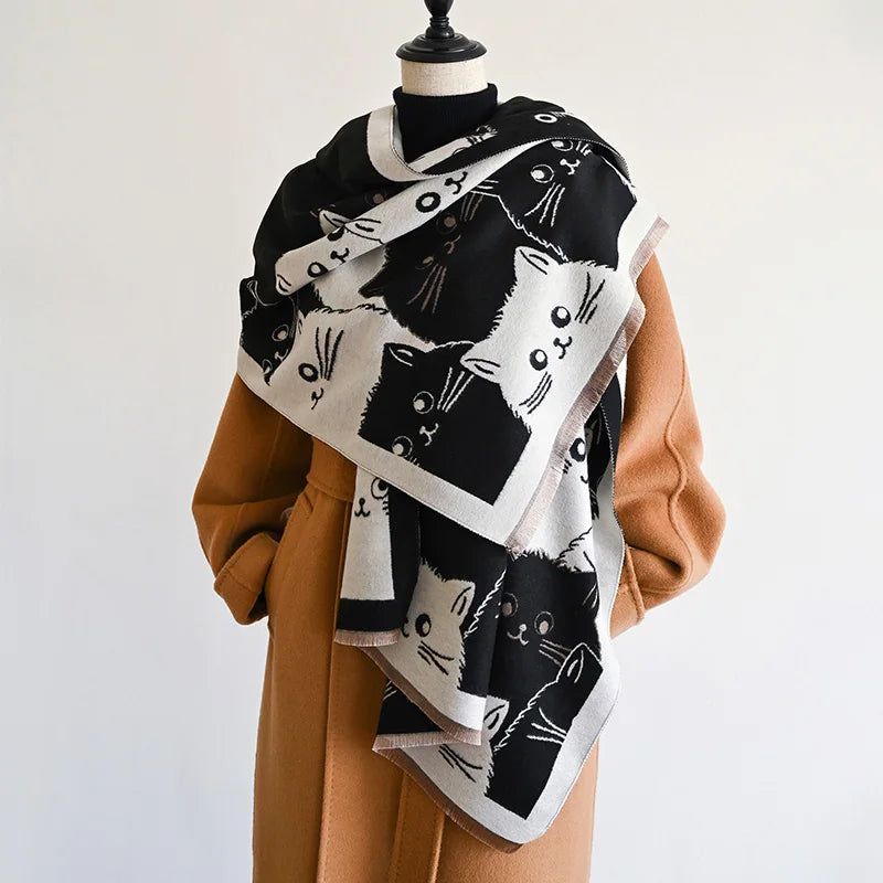 Ulvly Jacquard Cat Pashmina